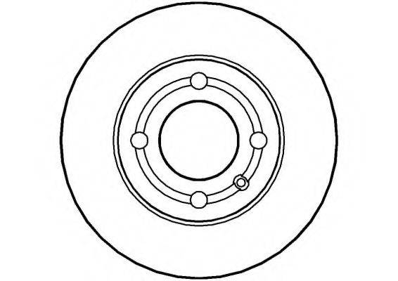 NATIONAL NBD1027 гальмівний диск