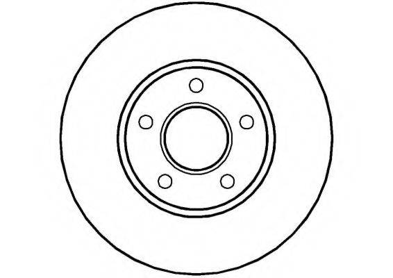 NATIONAL NBD1244 гальмівний диск