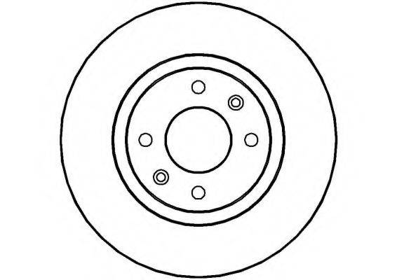NATIONAL NBD487 гальмівний диск