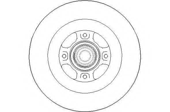 NATIONAL NBD1643 гальмівний диск