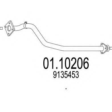 MTS 0110206 Труба вихлопного газу