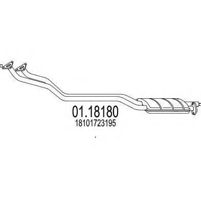 MTS 0118180 Труба вихлопного газу