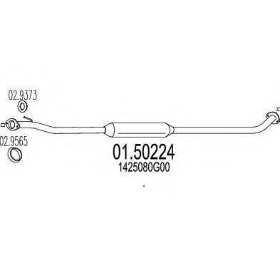 MTS 0150224 Середній глушник вихлопних газів