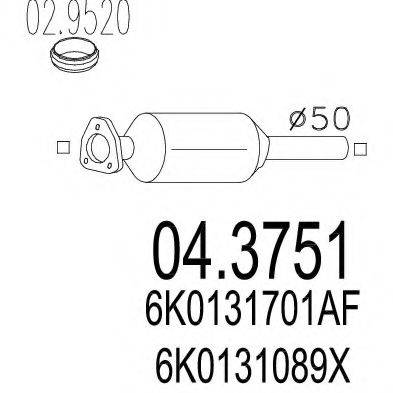 MTS 043751 Каталізатор