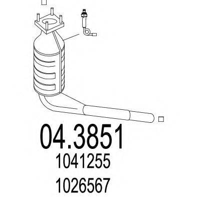 FORD 1.041.255 Каталізатор