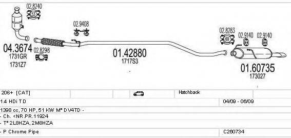 MTS C260734014863 Система випуску ОГ