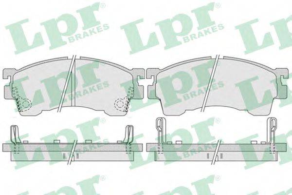 LPR 05P1017 Комплект гальмівних колодок, дискове гальмо
