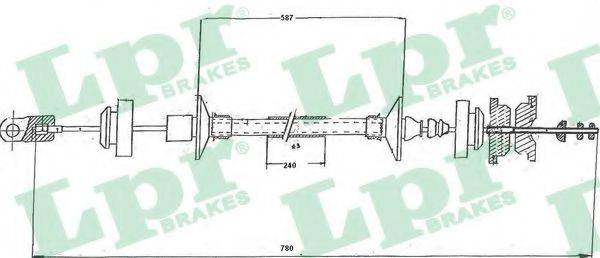 BENDIX 421099B Трос, управління зчепленням