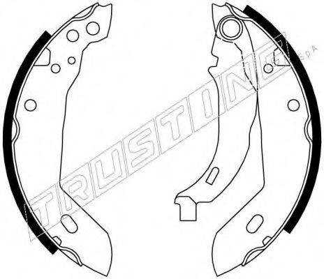 TRUSTING 7020 Комплект гальмівних колодок