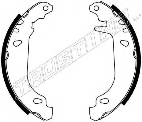 TRUSTING 7056 Комплект гальмівних колодок