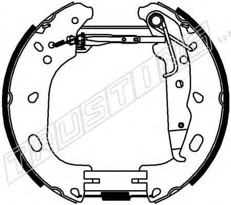 TRUSTING 6432 Комплект гальмівних колодок