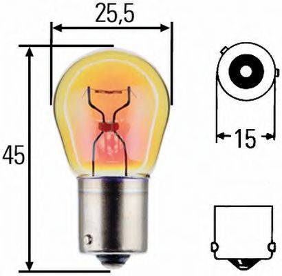 CASE IH 1 414809 0 Лампа розжарювання, ліхтар покажчика повороту; Лампа розжарювання, ліхтар покажчика повороту