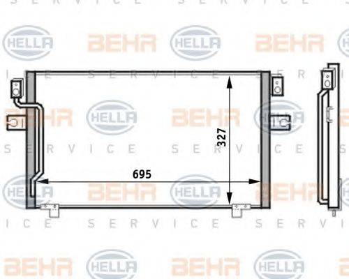 NISSAN 92110-31U00 Конденсатор, кондиціонер