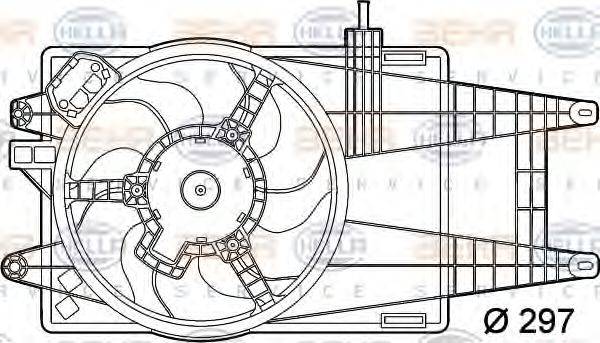 FIAT 46841314 Вентилятор, охолодження двигуна