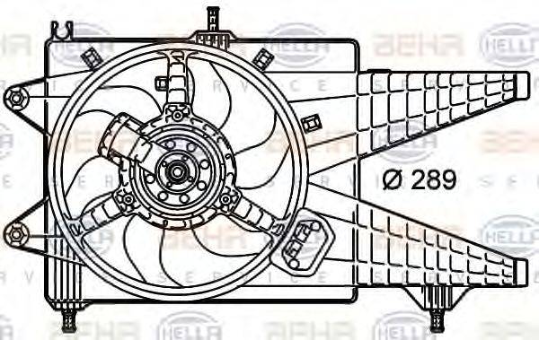 FIAT 51708004 Вентилятор, охолодження двигуна