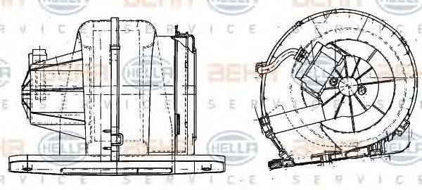 RENAULT 77 01 203 259 Вентилятор салону