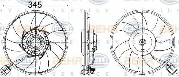 OPEL 22 91 5712 Вентилятор, охолодження двигуна