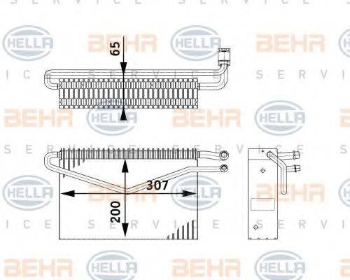 MERCEDES-BENZ A0018308458 Випарник, кондиціонер