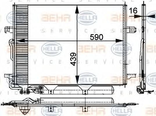 MERCEDES-BENZ A 211 500 02 54 Конденсатор, кондиціонер