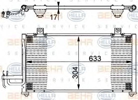 KIA 1K2A1-61-480 A Конденсатор, кондиціонер