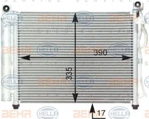 HELLA 8FC351302671 Конденсатор, кондиціонер