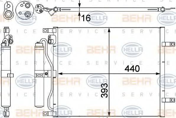 NISSAN 92100-AY600 Конденсатор, кондиціонер