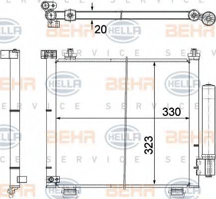 OPEL 4707313 Конденсатор, кондиціонер