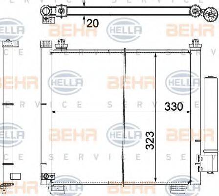 SUZUKI 95310-86GA0 Конденсатор, кондиціонер