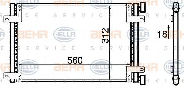 STANDARD F453468 Конденсатор, кондиціонер