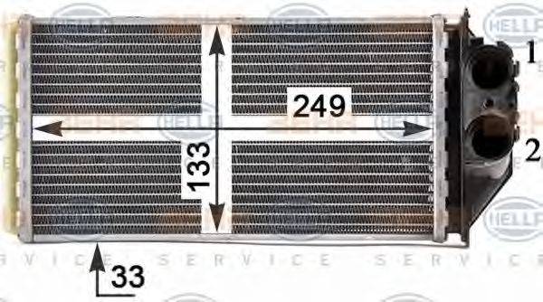 HELLA 8FH351315471 Теплообмінник, опалення салону