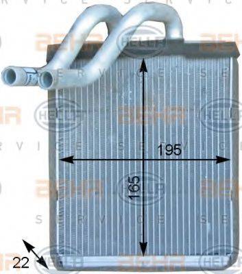 HELLA 8FH351315531 Теплообмінник, опалення салону