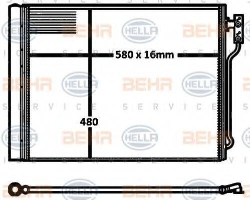 BMW 64 53 9 350 374 Конденсатор, кондиціонер