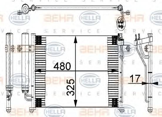 HYUNDAI 976061C200 Конденсатор, кондиціонер