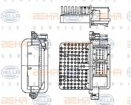 RENAULT 77 01 035 516 Регулятор, вентилятор салону