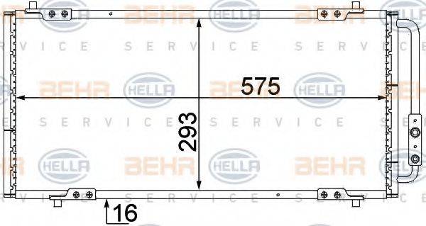 ROVER JRB 100450 Конденсатор, кондиціонер