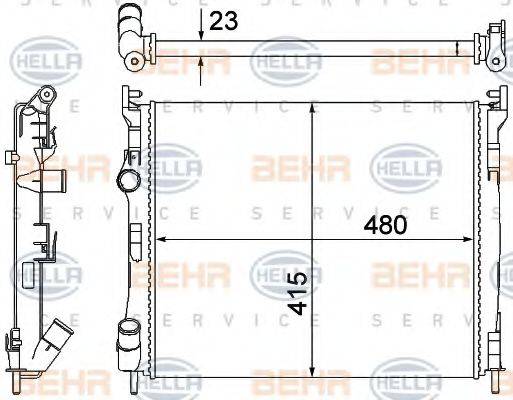 RENAULT 77 00 436 916 Радіатор, охолодження двигуна