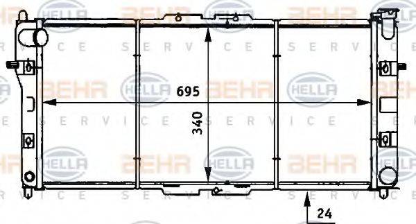 MAZDA FS19-15-200D Радіатор, охолодження двигуна