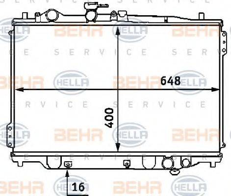 MAZDA F8C1-15-200 Радіатор, охолодження двигуна