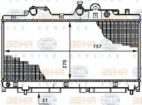 FIAT 46723249 Радіатор, охолодження двигуна