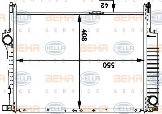 BMW 17 11 2 227 281 Радіатор, охолодження двигуна