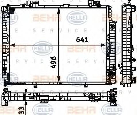 MERCEDES-BENZ A 210 500 46 03 Радіатор, охолодження двигуна