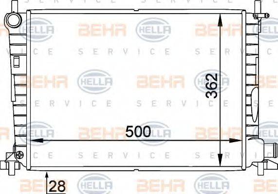 FORD 96FB8005LD Радіатор, охолодження двигуна