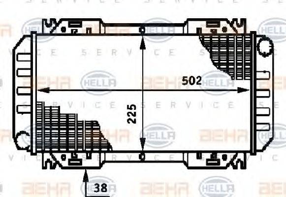 VALEO 883956 Радіатор, охолодження двигуна