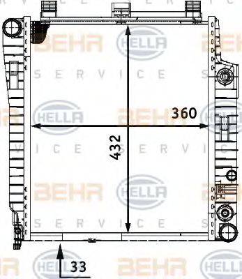MERCEDES-BENZ 170 500 04 02 Радіатор, охолодження двигуна