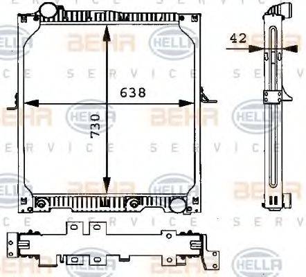 MERCEDES-BENZ A 652 501 65 01 Радіатор, охолодження двигуна