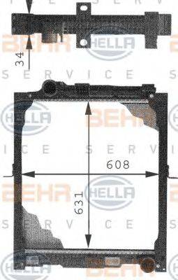 MERCEDES-BENZ A6505010601 Радіатор, охолодження двигуна