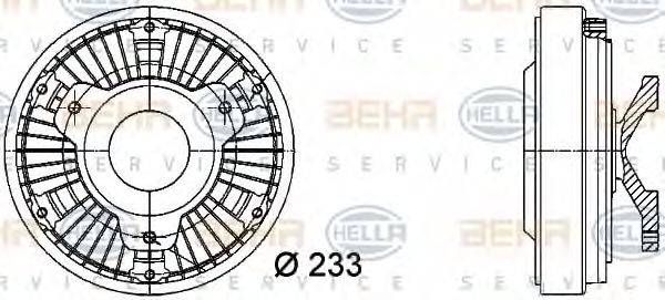 MERCEDES-BENZ 000 200 81 22 Зчеплення, вентилятор радіатора