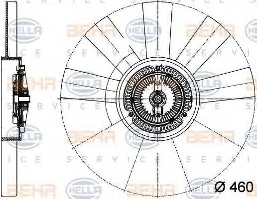 VW 062 121 302 Вентилятор, охолодження двигуна