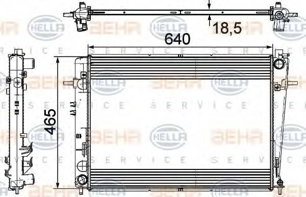 HYUNDAI 253102E550 Радіатор, охолодження двигуна