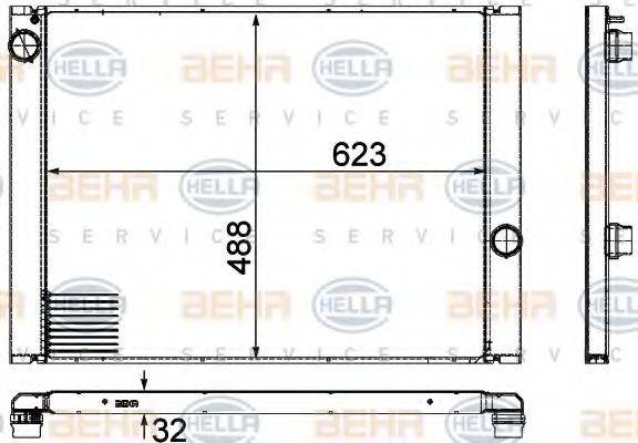 BMW 17 11 7 519 210 Радіатор, охолодження двигуна